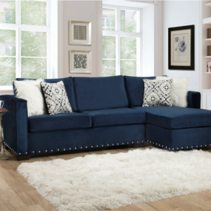 5456 Melon Navy Sectional